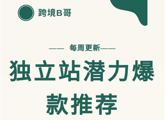 【跨境B哥】独立站潜力爆款选品推荐，测款出单率高达百分之80（每周更新） - 趣酷猫