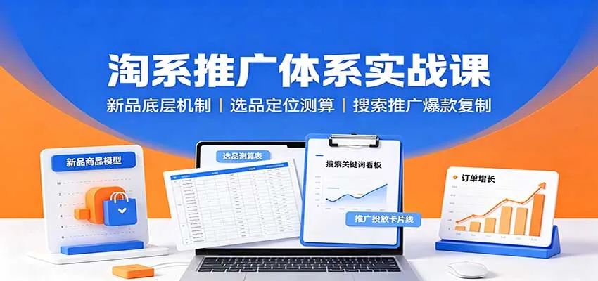 淘系推广实战攻略：揭秘新品机制，精准选品计算，搜索爆款复制技巧 - 趣客盟