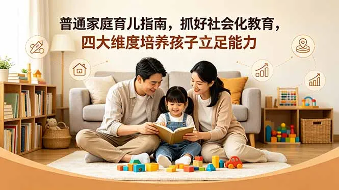 付费文章：普通家庭育儿指南，抓好社会化教育，四大维度培养孩子立足能力_趣客盟