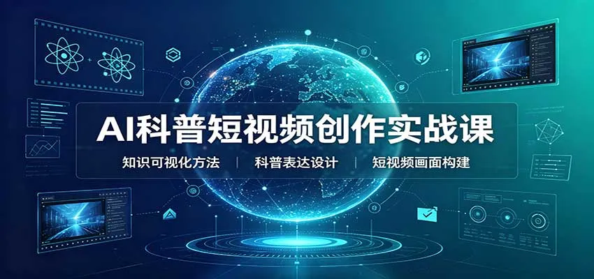 AI科普短视频创作实战教程：附赠要点文档、文案及视频脚本模板，SEO优化版 - 趣客盟