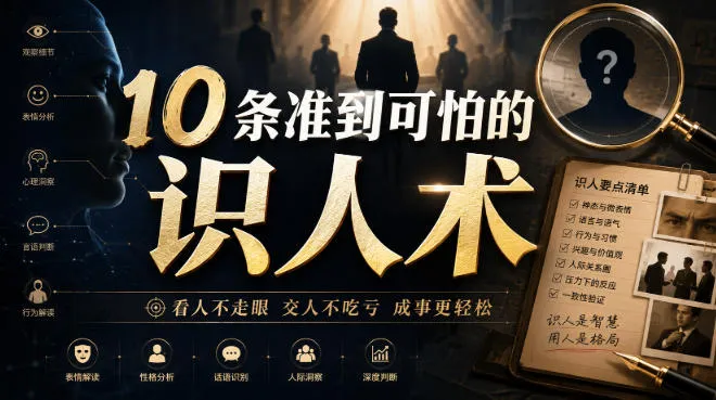 《深度揭秘:10大精准识人技巧,洞察人心必备》 - 趣客盟