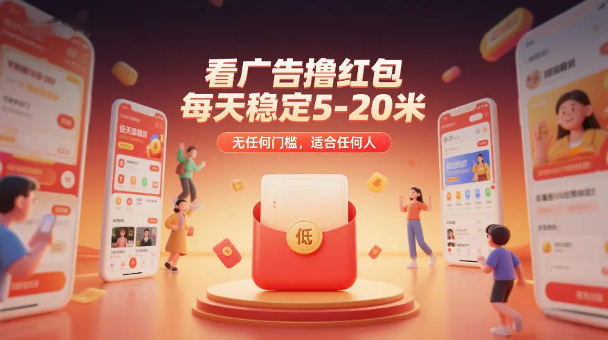 看广告撸红包，每天稳定5-20米，无任何门槛，适合任何人-趣酷猫资源网