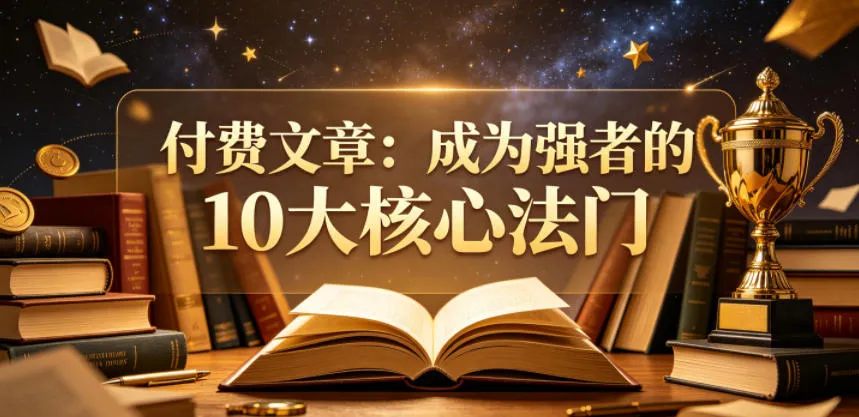 付费文章：成为强者的10大核心法门_趣客盟