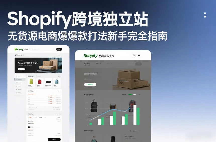 Shopify跨境独立站无货源电商爆款打法新手完全指南-趣酷猫资源网