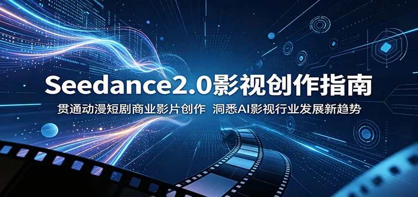 Seedance2.0影视创作指南:贯通动漫短剧商业影片创作,洞悉AI影视行业发展新趋势_趣客盟