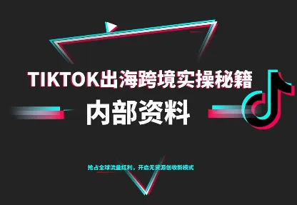 TikTok跨境电商0-1搭建运营(更新10月)-趣酷猫资源网