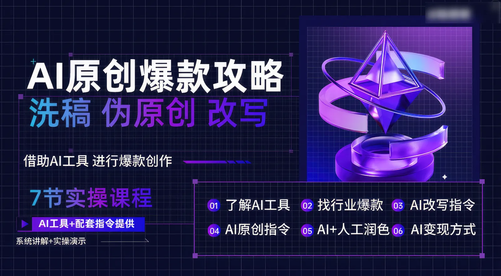 AI原创爆款攻略，洗稿改写伪原创必备，轻松创作10万+爆款文案-趣酷猫资源网