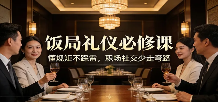 公众号收费文章：《饭局礼仪必修课：懂规矩不踩雷，职场社交少走弯路》