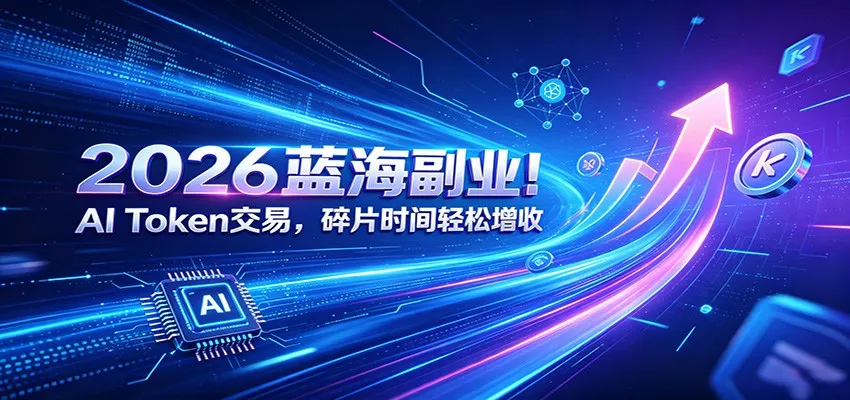AI赋能，2026前沿副业！碎片时薪AI Token交易，轻松增收新机遇_趣客盟