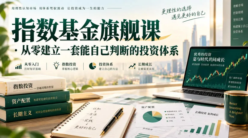 指数基金投资课程：构建独立投zi评估体系教程 - 趣客盟