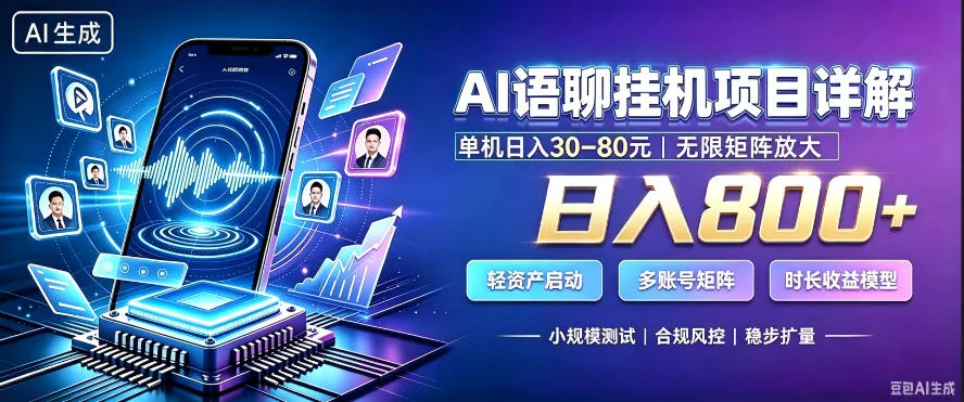 AI聊天挂G项目,日入800+,适用个人副业,支持工作室矩阵操作,放大收益【揭秘】 AI聊天挂G项目,日入800+,适用个人副业,支持工作室矩阵操作,放大收益【揭秘】