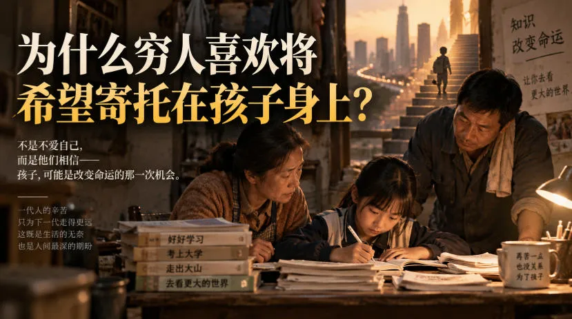 “穷人为何热衷于在孩子身上寄托希望？深度解析社群热门文章” - 趣客盟