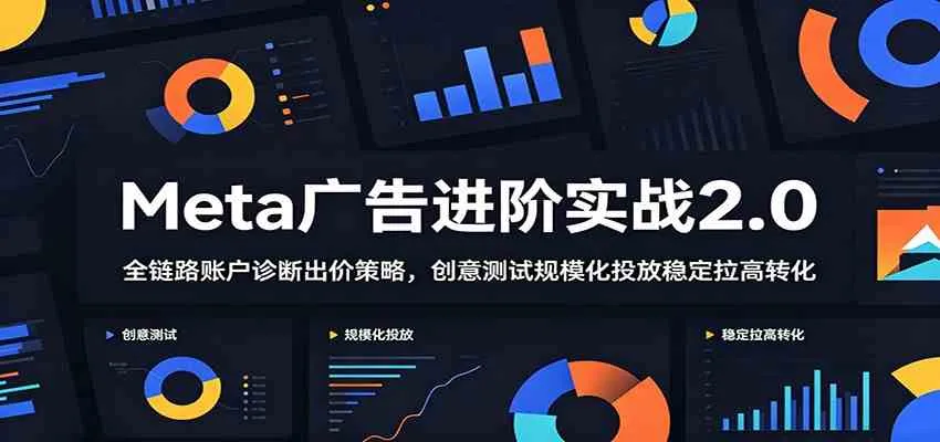Meta广告全链路账户诊断优化指南：高转化创意规模化投放与精准出价策略实战2.0_趣客盟