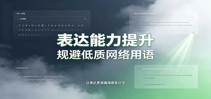 提升表达力：语言塑造思维逻辑，远离低质网言，强化心智洞察力 - 趣客盟