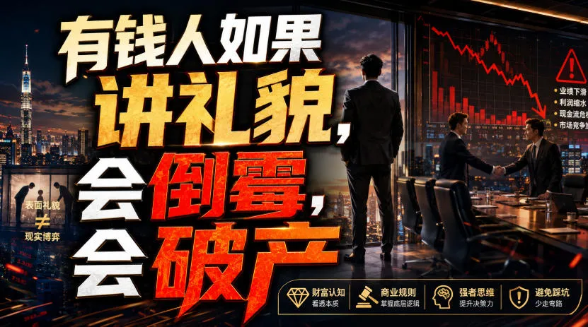 有钱人讲究礼貌却可能招致不幸：警惕礼貌背后的风险与破产危机_趣客盟