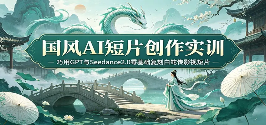 国风AI短片创作实训：巧用GPT与Seedance2.0零基础复刻白蛇传影视短片_趣客盟